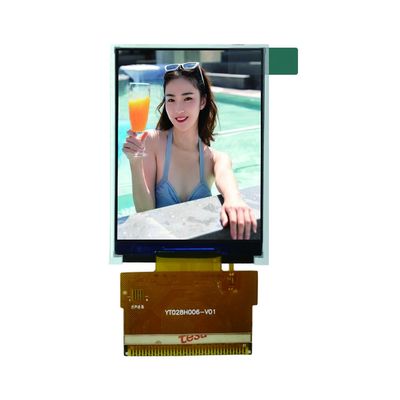 Хорошая цена. Малый экран LCD 2,8-дюймового цвета TN вертикальный экран TFT 240 * 320 разрешения MCU интерфейс, подходящий для терминального отображения приборов и счетчиков онлайн